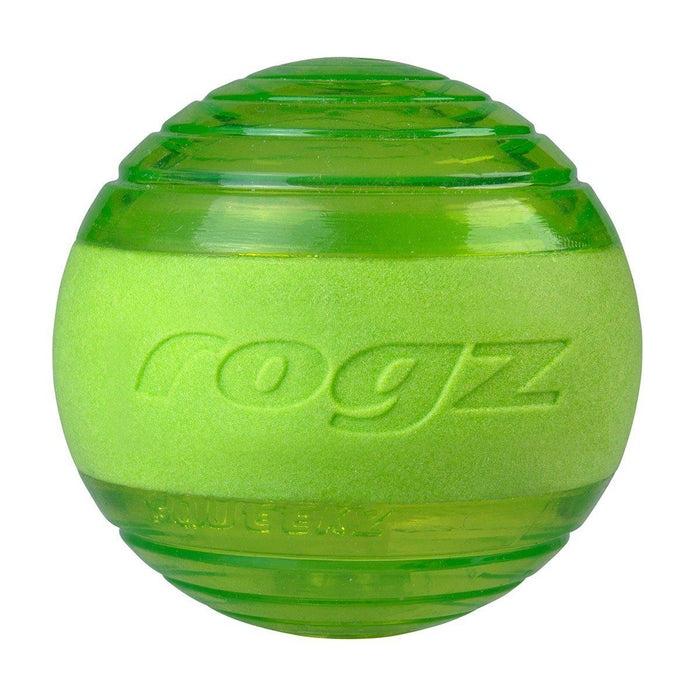 Rogz - squeekz ball grön 6,4cm