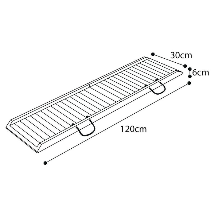 Karlie - hundramp 120x30cm ihopfällbar