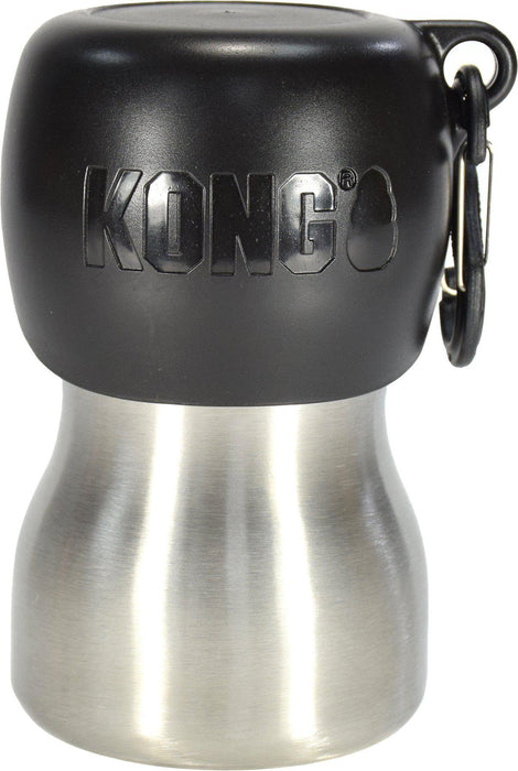 Kong - h2o rostfri vattenflaska 280ml svart