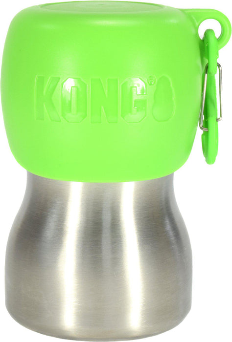 Kong - h2o rostfri vattenflaska 280ml grön