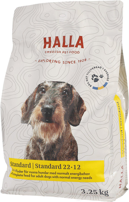 Halla - hundfoder standard 22-12 3,25kg