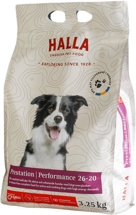 Halla - hundfoder prestation performance 26-20 3.25kg