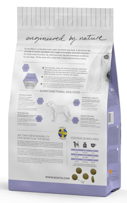 Bozita - robur sensitive single protein lamb 3kg