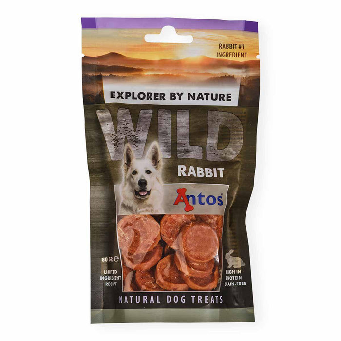 Antos - wild snacks rabbit 80g