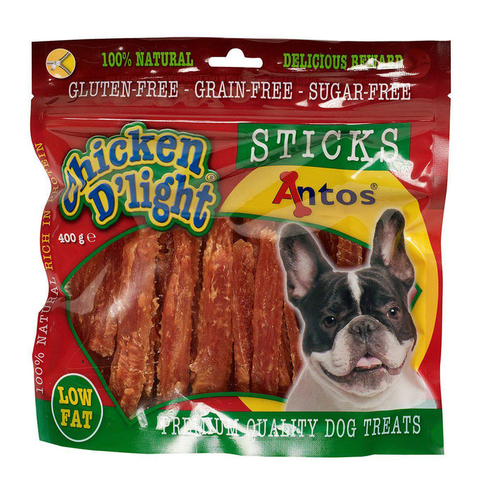 Antos - hundsnacks chicken d'light sticks 400gr