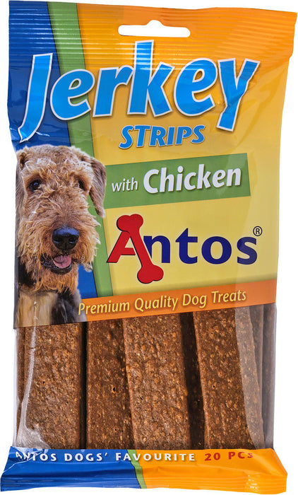 Antos - hundsnacks strips chicken 20st ca 200gr