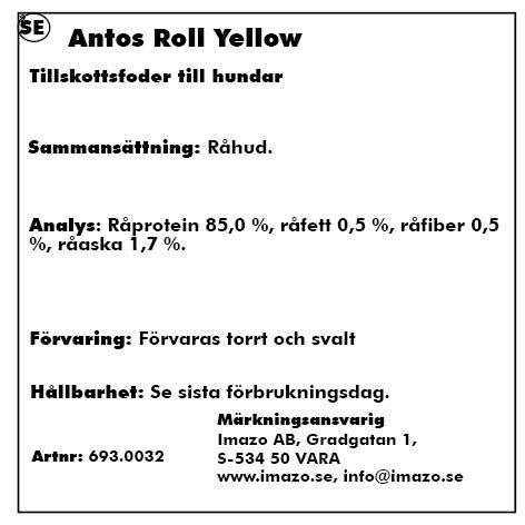 Antos - tuggrulle gul prime 22-25cm