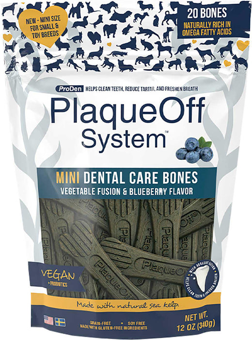 Swedencare - proden plaqueoff mini dental bones vegetable blueberry