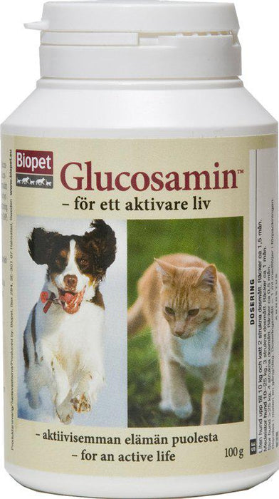 Swedencare - glucosamin 100gr mot ledbesvär svensk/finsk text