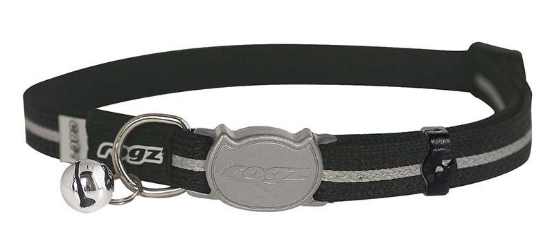 Rogz - alleycat halsband s svart 11mm 20-31cm