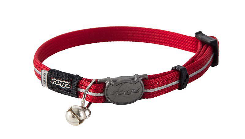 Rogz - alleycat halsband s röd 11mm 20-31cm