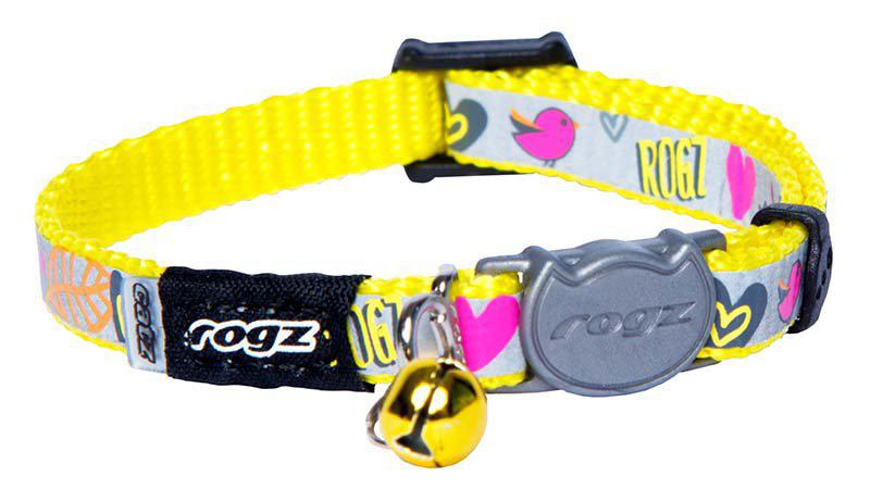 Rogz - alleycat halsband xs lime 8mm 16,5-23cm