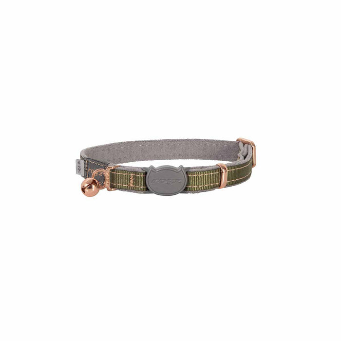 Rogz - urbancat halsband olivgrön xs 26,5-23cm