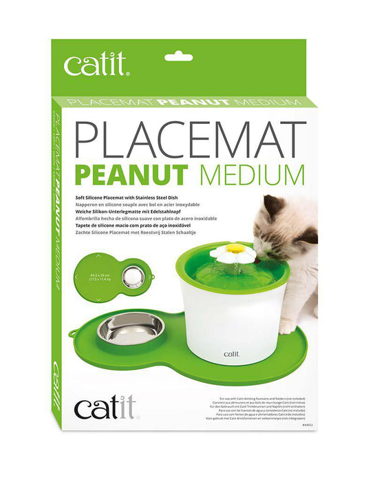 Catit - peanut underlägg grön 46x29x2.5cm