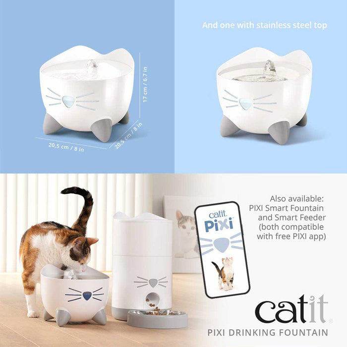 Catit - vattenfontän pixi 2.5l blå