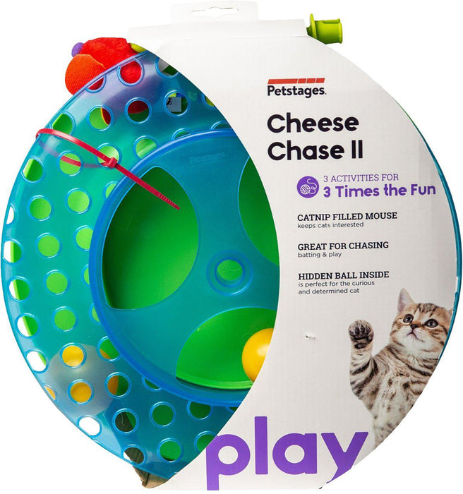 Petstages - kattleksak cheese chase 33cm