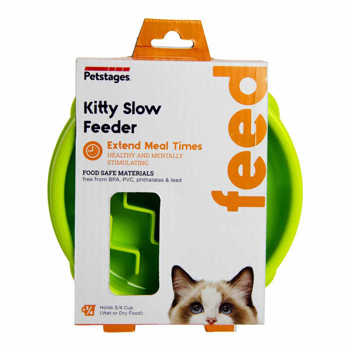 Nina Ottosson - petstages kitty slow feeder green 14cm