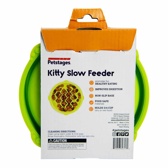 Nina Ottosson - petstages kitty slow feeder green 14cm