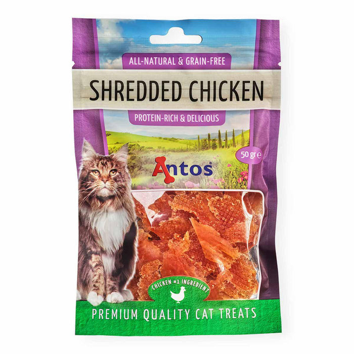 Antos - kattgodis kyckling strimlor 50g