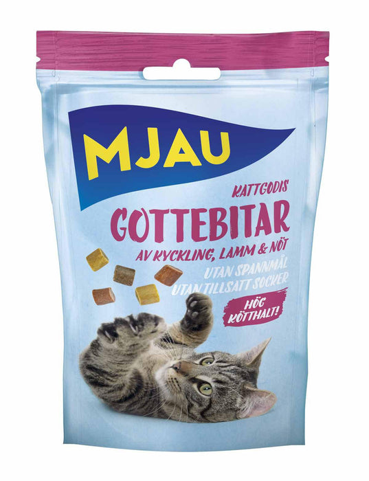 Doggy - mjau treat gottebitar mix 30g