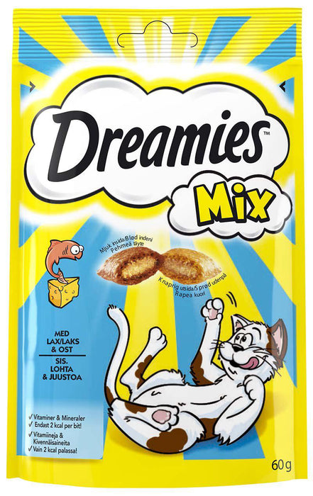 Mars - dreamies kattgodis mix lax & ost 60gr