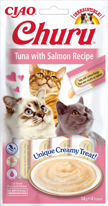 Churu - cat tuna with salmon 4st