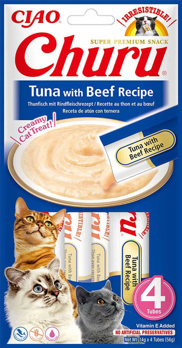 Churu - cat tuna with beef 4st