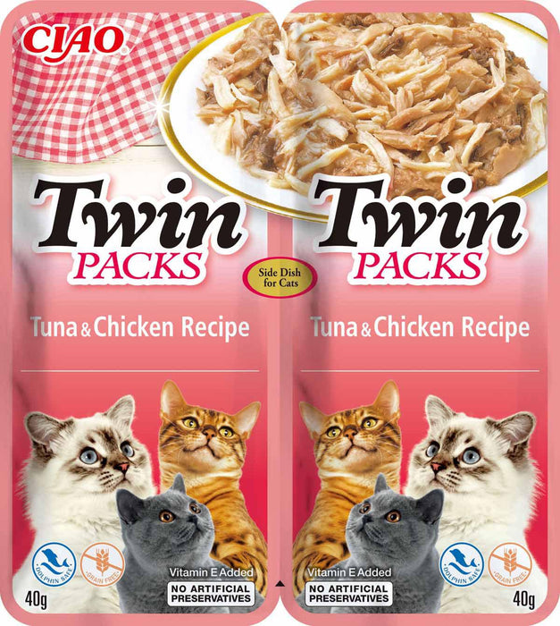 Churu - twin packs cat tuna/chicken in tuna broth 2x40g