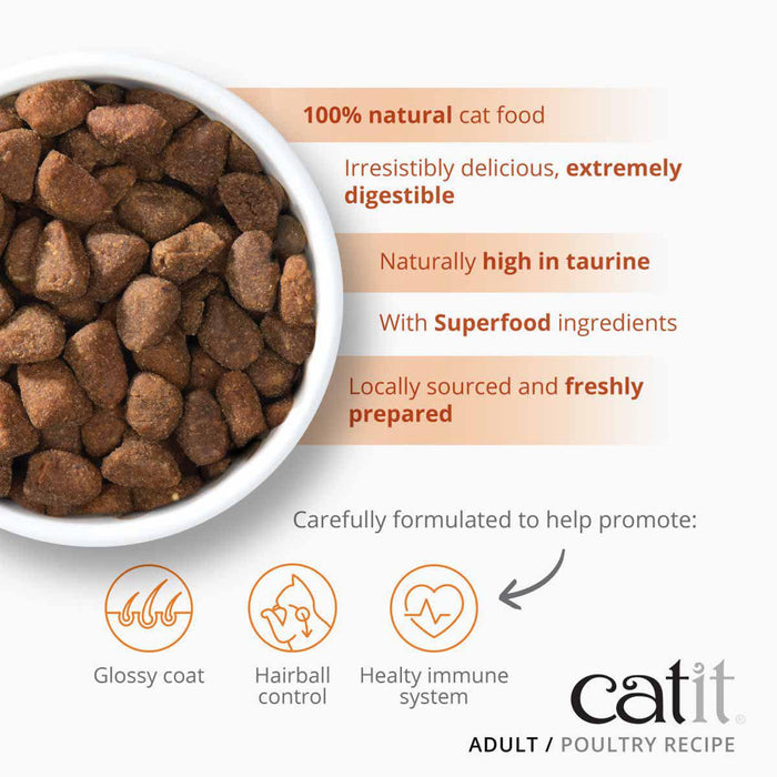 Catit - recipies dry adult chicken&turkey400g