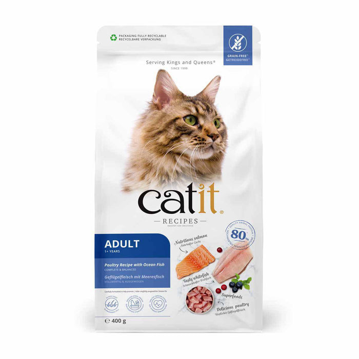 Catit - recipies dry adult fish 400g