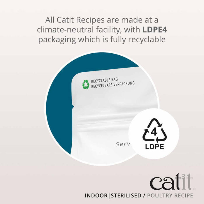 Catit - recipies dry adult indoor cat 400g