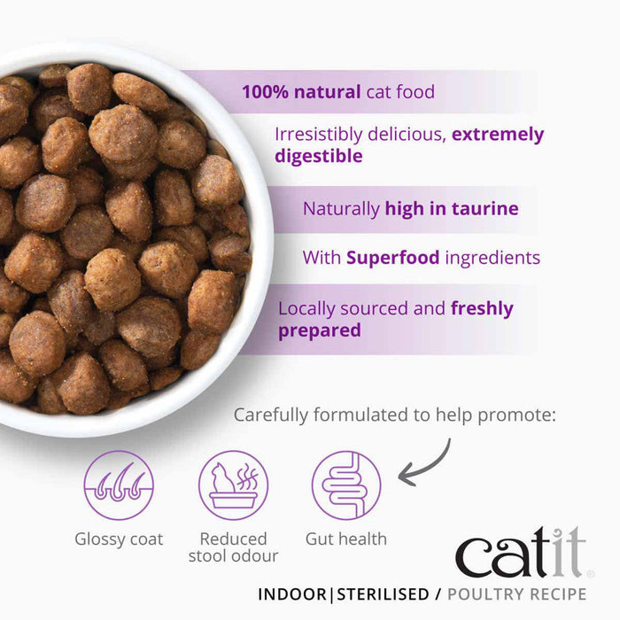 Catit - recipies dry adult indoor cat 400g