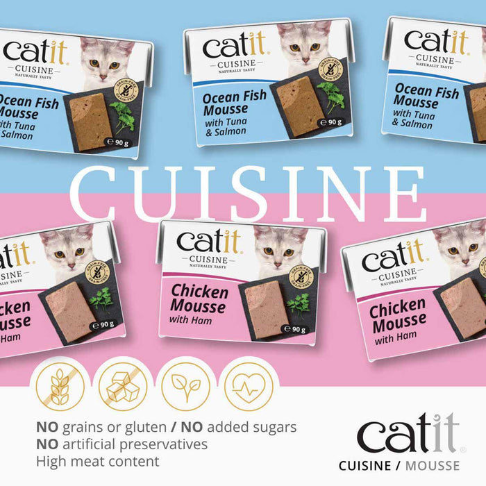 Catit - cuisine mousse tuna & salmon 90g