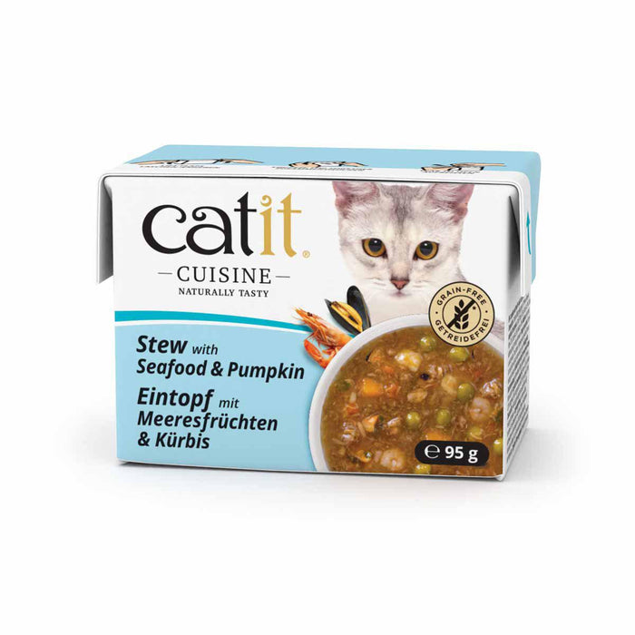 Catit - cuisine stew seafood & pumpkin 95g