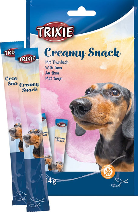 TRIXIE - creamy snacks hund tonfisk, 5 × 14 g