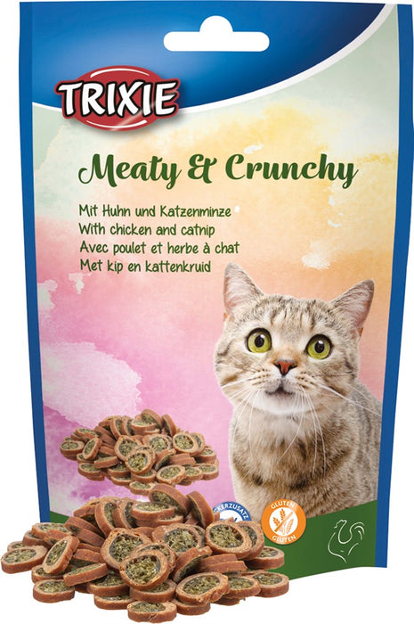 TRIXIE - meaty & crunchy med kyckling & catnip, 50 g