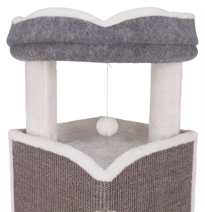 TRIXIE - cat-tower klösmöbel grå/vit 38 x h98 cm