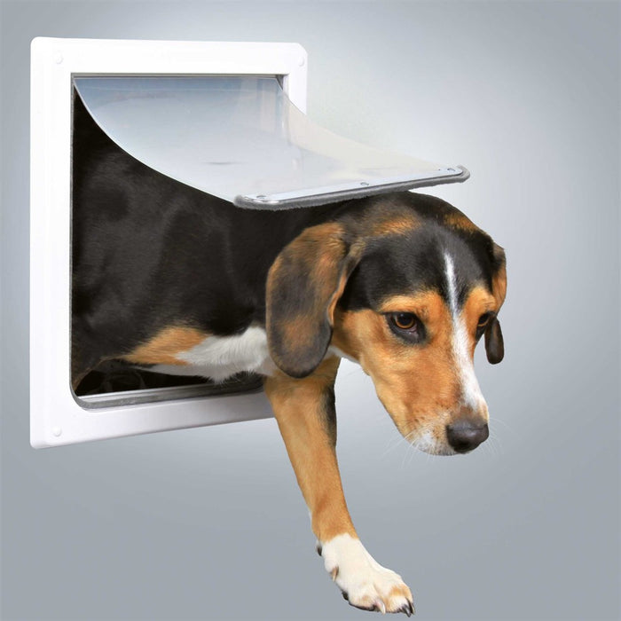 TRIXIE - hundlucka 2-väg s-m vit 30x36cm - hundprodukter