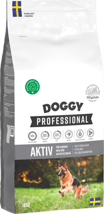 Doggy - professional aktiv hundfoder 18 kg