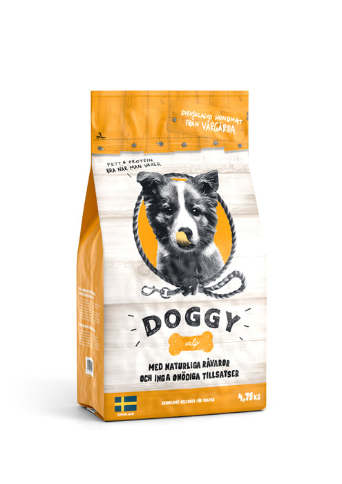 Doggy - valp foder 4,75kg - hundmat