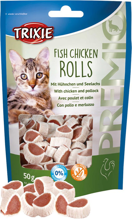 TRIXIE - premio fish chicken rolls, 50 g