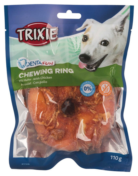 TRIXIE - denta fun tuggring, kyckling, 10 cm, 110 g