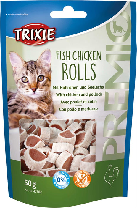 TRIXIE - premio fish chicken rolls, 50 g