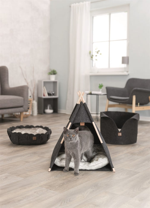 TRIXIE - tipi tält filt 55 × 65 × 55 cm antracit