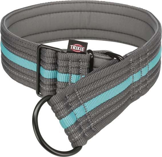 TRIXIE - fusion halvstryp m-l grafit/ocean 38-48cm45mm - hundprodukter