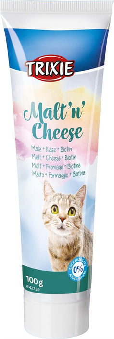 TRIXIE - malt'n'cheese, anti hairball 100 g