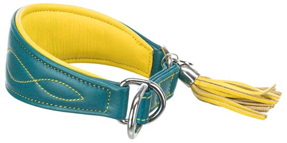 TRIXIE - active comfort vinthundshalsband petrol xs 21-26cm 40mm