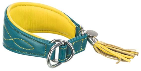 TRIXIE - active comfort halsband vinthund petrol xs-s 24-31cm 50mm