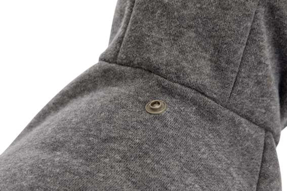 TRIXIE - be nordic flensburg hoodie grå l:62cm - kläder för husdjur