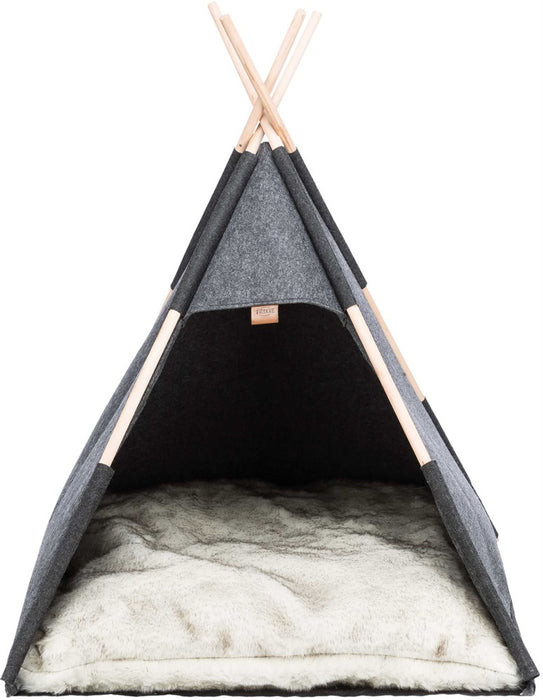 TRIXIE - tipi tält filt 70 × 70 × 70 cm antracit